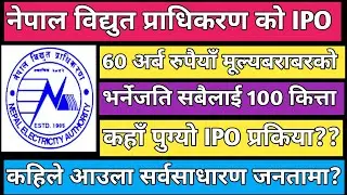 NEA IPO | Upcoming IPO in Nepal | IPO share market in Nepal | New IPO in Nepal