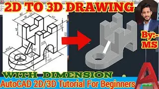 Autocad 3d drawing|| isometric drawing || 3d drawing || autocad for beginners #autocad3d #a #youtube