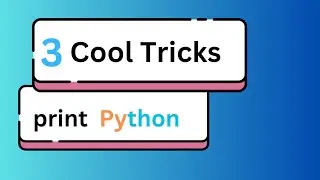 3 cool tricks about print in python
