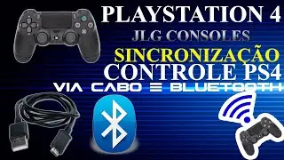 SINCRONIZAR CONTROLE PLAYSTATION 4 ( PS4 )