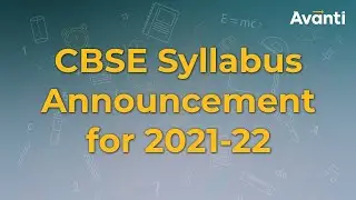 CBSE Syllabus Announcement for 2021-22