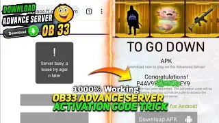 How to Get OB33 FREE FIRE Advance Server Activation Code - step by step tutorial | Free Fire Leaks