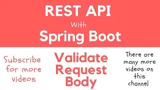 REST API with Spring Boot - Validate HTTP Request Body with Hibernate Bean Validation Constraints