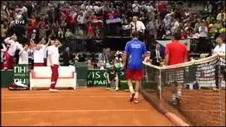 Stepanek - Tipsarevic  (MIDLLE FINGER FROM ALL ANGLS)