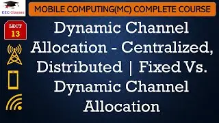 L13: Dynamic Channel Allocation - Centralized, Distributed | Fixed Vs. Dynamic Channel Allocation