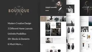 Boutique - Multipurpose eCommerce Template | Themeforest Website Templates and Themes