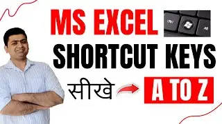 Ctrl A to Z Shortcut Keys in Excel || MS Excel Shortcut Keys A to Z