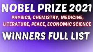 Nobel Prize 2021 | 2021 Nobel Prize