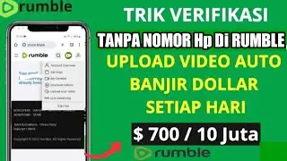 Cara Daftar Online Akun Rumble Tanpa Verifikasi No hp Luar Negeri