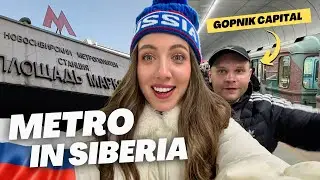 CRAZY RUSSIAN METRO OF NOVOSIBIRSK 🇷🇺 Trying $0.5 ride in Siberia!