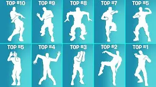 Top 10 Popular Fortnite Dances From EVERY SEASON! (BTS - Run It Down, Ask Me Bad Bunny, Stay Afloat)