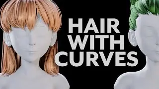 Blender Tutorial - Hair With Curves