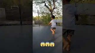 😱😱Oh no Imron fell off the trampoline😰😰