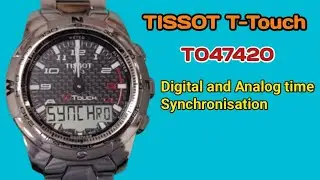 How to Synchronisation digital and analog time Tissot T-Touch.