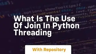 What is the use of join in python threading