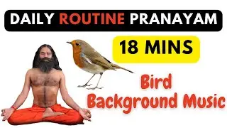 18 Minute Comprehensive Daily routine pranayam with Bird Background sound |