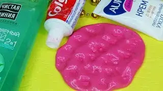 4 Лизуна без клея Слайм из шампуня зубной пасты как сделать?