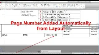Auto Page numbering from AutoCAD Layout