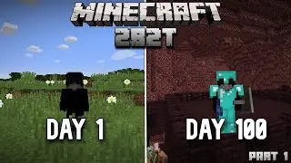 I tried to spend 100 days in 2b2t and here's what happened... (PART 1)