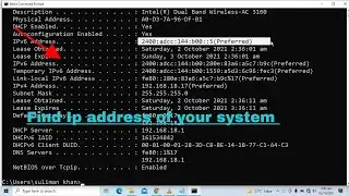 How do I find my IP address on Windows 10