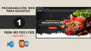 Banner principal de una pagina web 💥Empresa de comida rápida☝HTML5 y CSS3⛳paso a paso para novatos