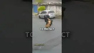 Heroic Dog Owner Saves His Pup from German Shepherd!