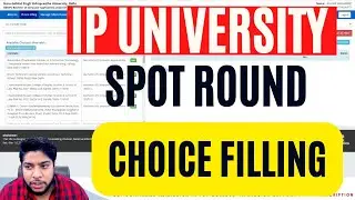 IP University SPOT Round Choice Filling Started🔥IMPORTANT Instructions🔥