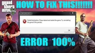 HOW TO FIX GTA 5 GFX D3D INIT ERROR MUST WATCH VERY EASY