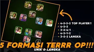 WOWW😲 INILAH 5 FORMASI DEFAULT TERR OP UNIK DAN LANGKA!!! | eFootball 2024
