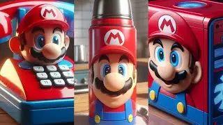 Mario Brothers In The Form Of a Telephone Thermos Computer Case & Many More