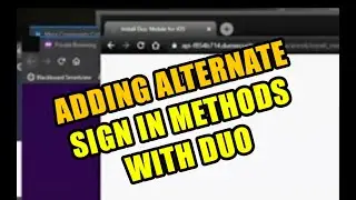 Adding Alternate Sign in Methods with Duo