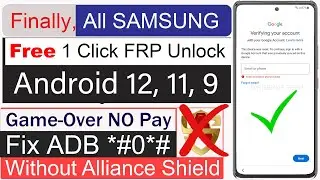 New Free FRP Unlock 2023 - ALL SAMSUNG Galaxy Android 11/12 FRP Google Account Bypass DM Unlocker