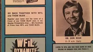 WFIL 56 Philadelphia - Dr Don Rose - 1972 - Radio Aircheck
