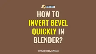 How To Invert The Bevel Quickly in Blender | Blender Tips and Tricks  #blender #blendercourse