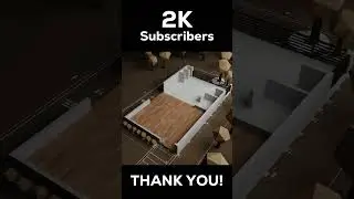 3D Floor Plan Rendering | Thank you 2k Subscribers #3d #architecture #rendering #floorplan