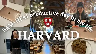 5AM to 11PM harvard first day back from spring break vlog (productive + fun) 🍵🎀