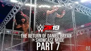 WWE 2K19 2K Showcase Mode Part 7 - Daniel Bryan & The Wyatt Family vs The Usos - Steel Cage Match