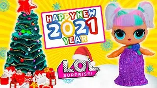 Новый год для Панки и Единорожки! 11 Новогодних ЛАЙФХАКОВ для куклы лол! Видео для девочек
