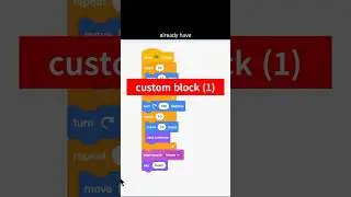 [Part 1] how to creat custom block #scratch #scratching #scratchcoding #educational #scratchtutorial