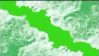 realistic water waves transitions green screen video 