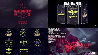 Halloween Big Pack Update for Premiere Pro and AE Opener 4K format