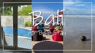 【バリVLOG🏝️】人気エリア・スミニャックの豪華Air B&Bヴィラに泊まる５泊6日バリ旅行　 Bali trip staying in a Air B&B villa in Seminyak