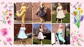 A Very Vintage Lookbook | Spring Pastels! 6 Vintage 1940s/1950s Outfits! [CC]