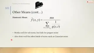 2_9 Geometric Harmonic Contra harmonic Mean || Noise Model