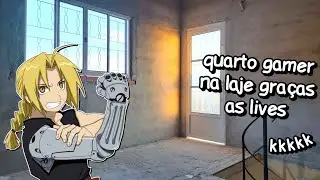 Quarto Gamer Quase Pronto com Ganhos das Lives! - Atualização