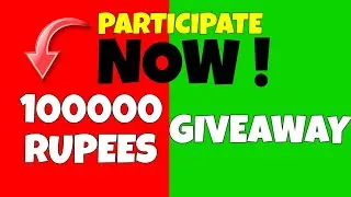 Participate in 100000 rupees giveaway 😎| chance to win 300 rupees instant || 100% genuine giveaway |