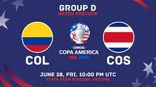 Colombia Vs Costa Rica - Copa America 2024 Match Preview | Lineups, H2H Stats, And Predictions
