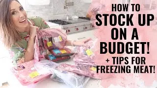 How to stock up on a budget! Tips for freezing & storing meat - Jordan Page Budgeting Tips