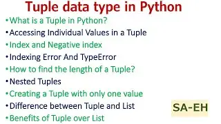 Tuple data type in Python | Tuple | Tuple in Python | CBSE | Data Types in Python | Python Tutorial