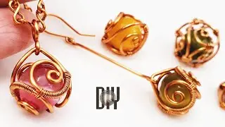 Simple cage | Pendant | How to wrap stones without holes | DIY 